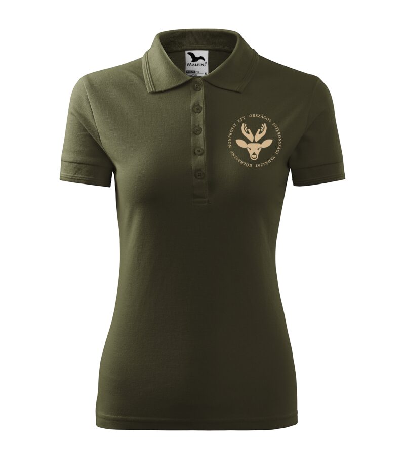 Pique Polo Galléros Női Póló – Elegáns megjelenés jótékony céllal (OJV Adomány 1 300 Ft)